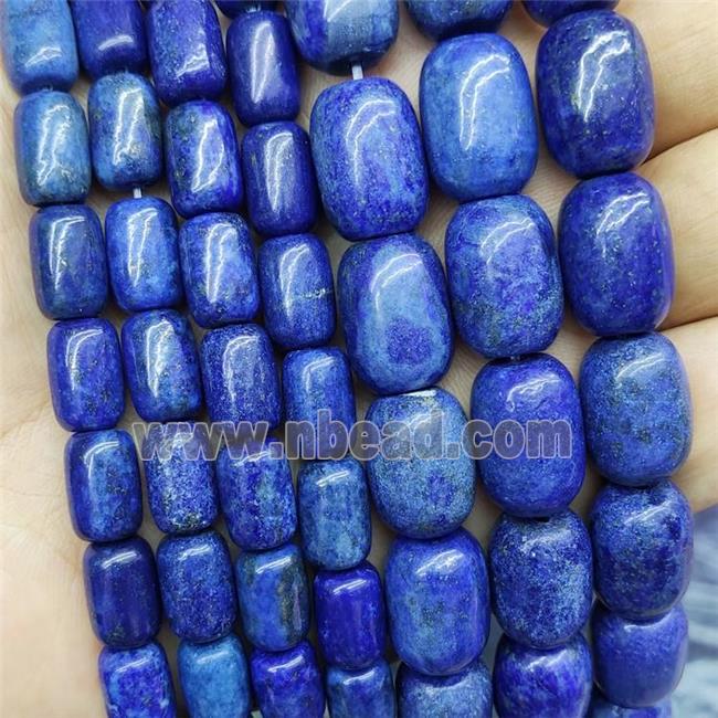 Natural Lapis Lazuli Barrel Beads Blue Treated