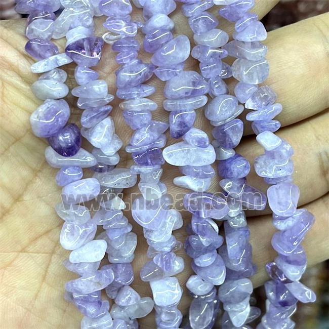 Natural Purple Chalcedony Chip Beads Freeform