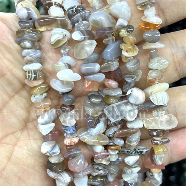 Natural Botswana Agate Beads Chips Freeform