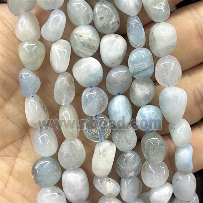Natural Aquamarine Chips Beads Blue Freeform