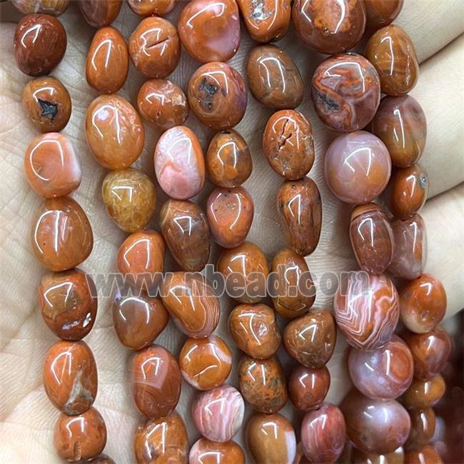 Natural Red Carnelian Agate Chips Beads Freeform Polished
