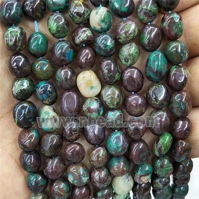Natural Chrysocolla Chip Beads Freeform Green