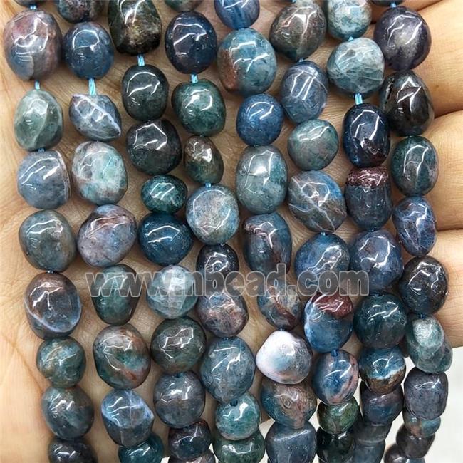 Natural Apatite Chips Beads Blue Freeform B-Grade