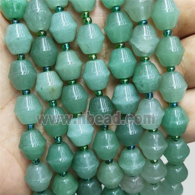 Natural Green Aventurine Beads Bicone