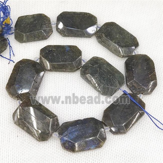 Natural Labradorite Slice Beads
