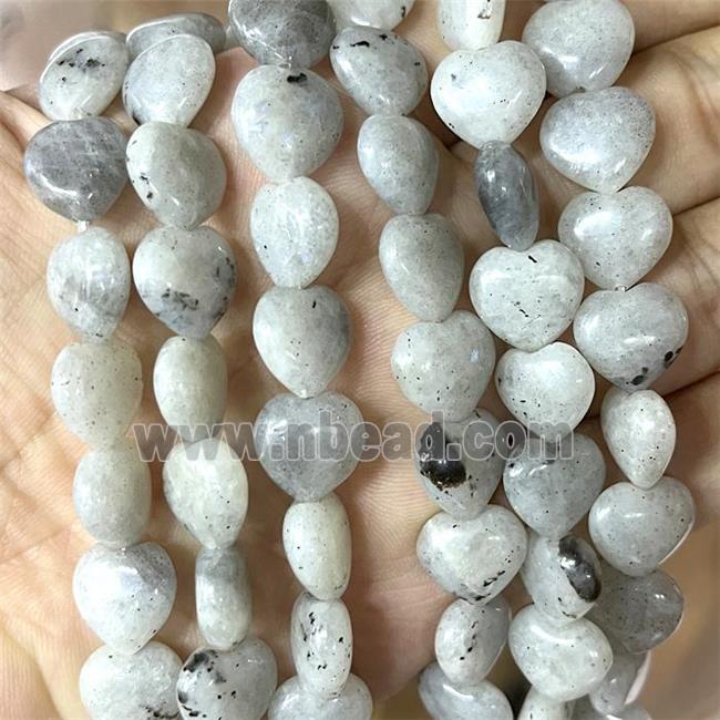 Labradorite Heart Beads
