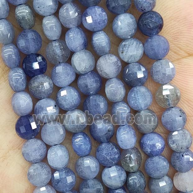 Natural Tanzanite Beads Blue Faceted Circle