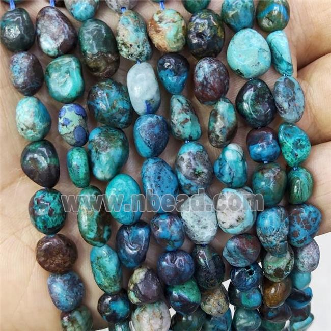 Natural Azurite Chips Beads Freeform