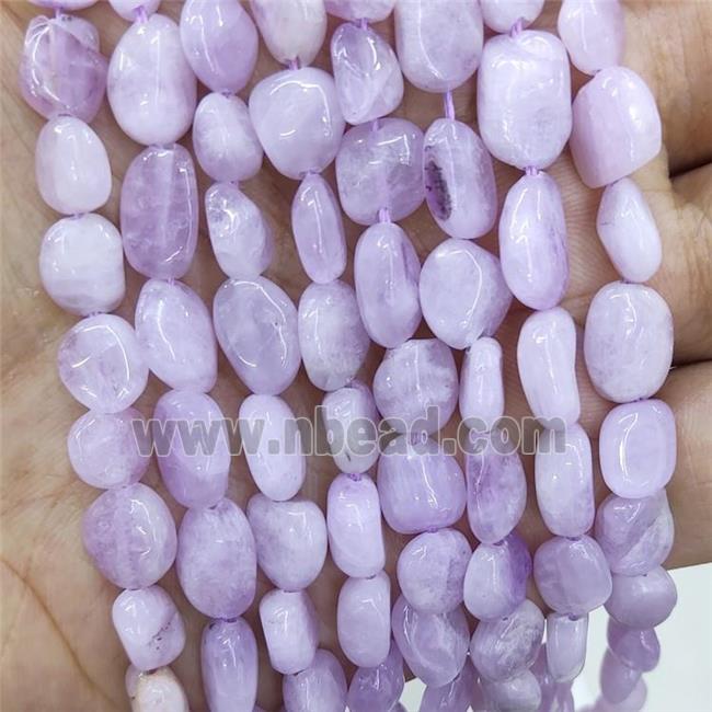 Natural Kunzite Chips Beads Lavender Freeform