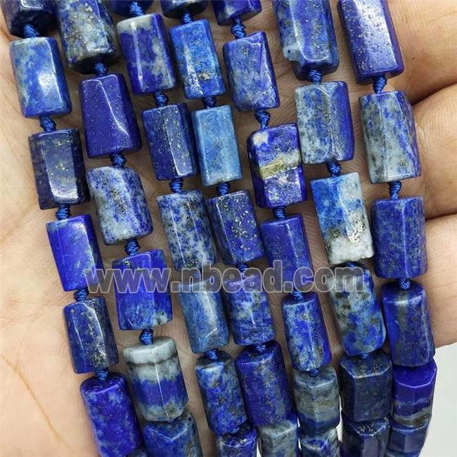 Natural Blue Lapis Lazuli Tube Beads Column