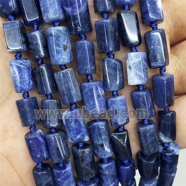 Natural Blue Sodalite Beads Tube
