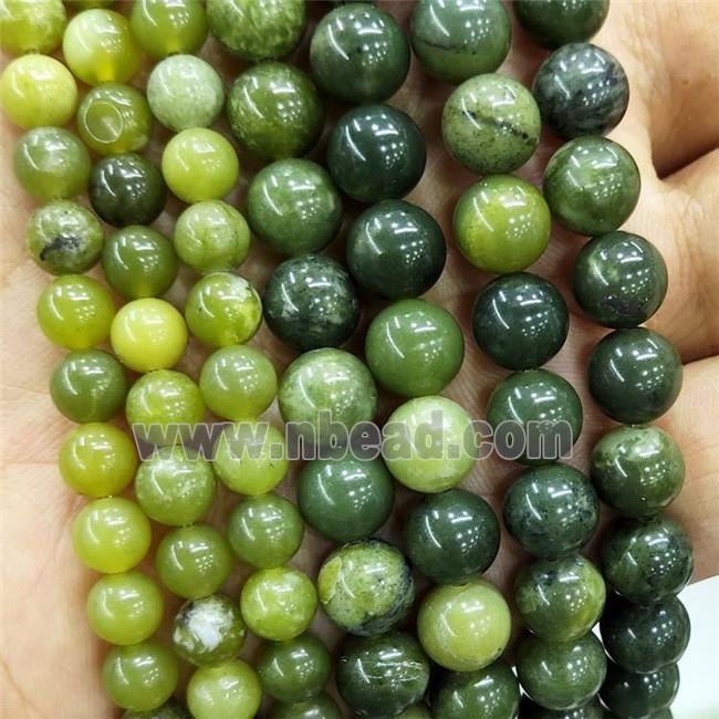 New Canadian Chrysoprase Beads Green Smooth Round