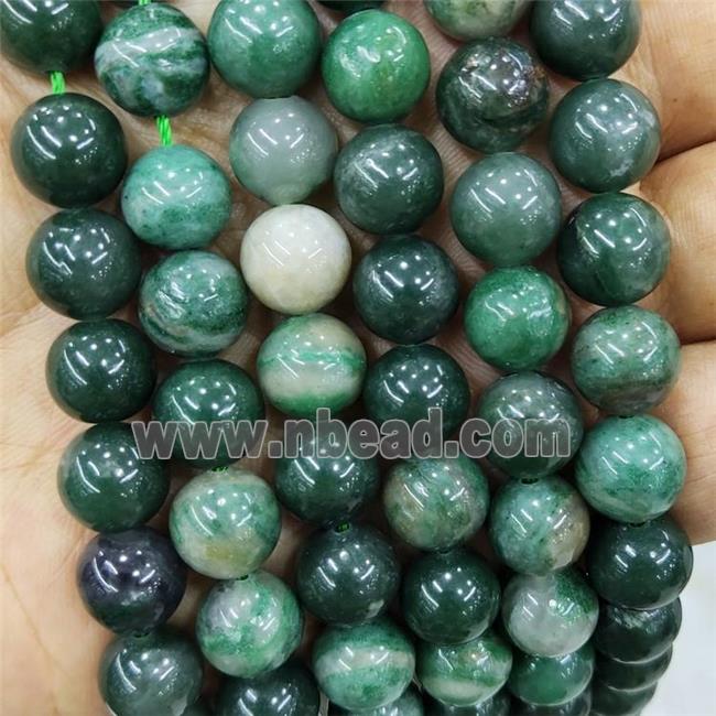 Green Verdite Beads Smooth Round Kmaite