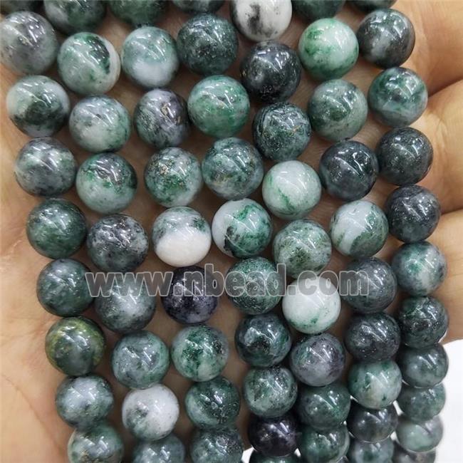 Natural Green Dioptase Beads Smooth Round