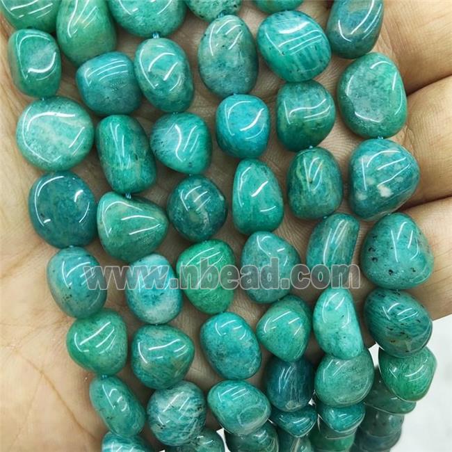 Natural Green Amazonite Beads Chips Freeform