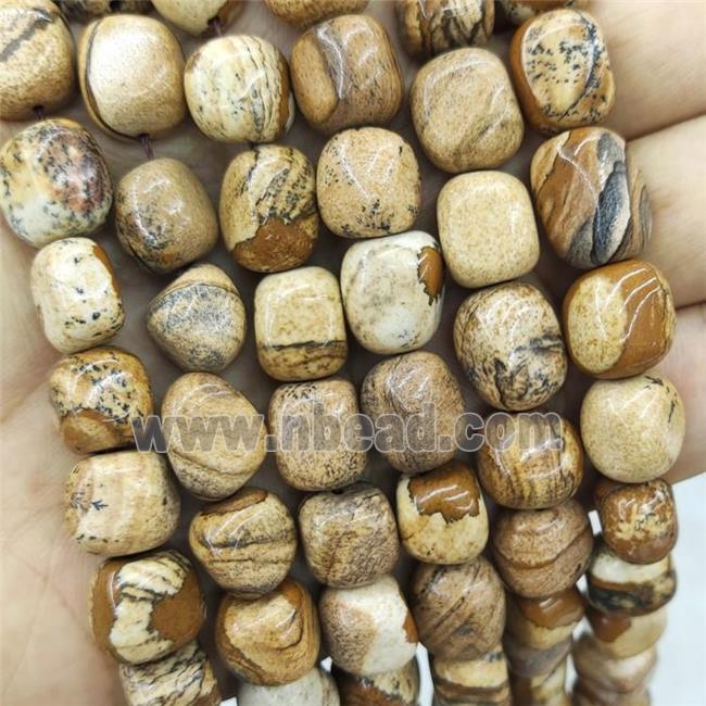 Natural Picture Jasper Beads Chips Freeform