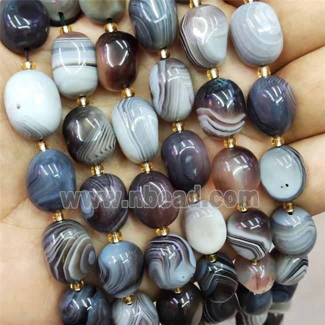 Natural Botswana Agate Nugget Beads Freeform Polished