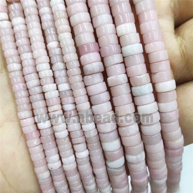 Chinese Pink Opal Heishi Beads