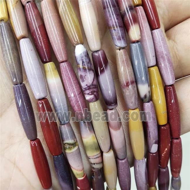 Natural Mookaite Rice Beads Multicolor