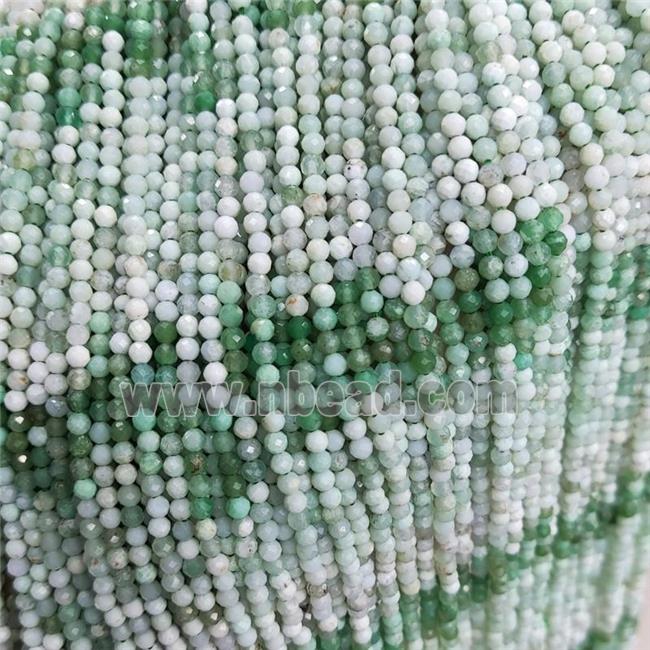 Natural Australian Chrysoprase Beads Green Faceted Round