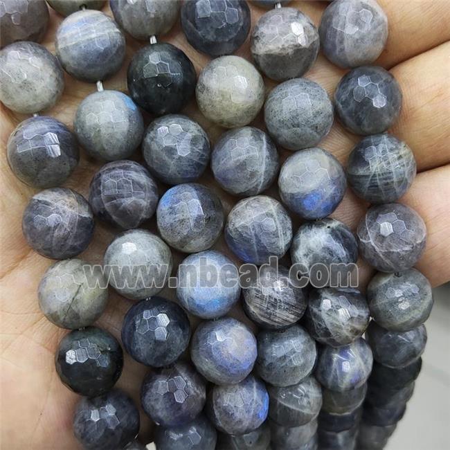 Natural Labradorite Beads Grade A Faceted Round