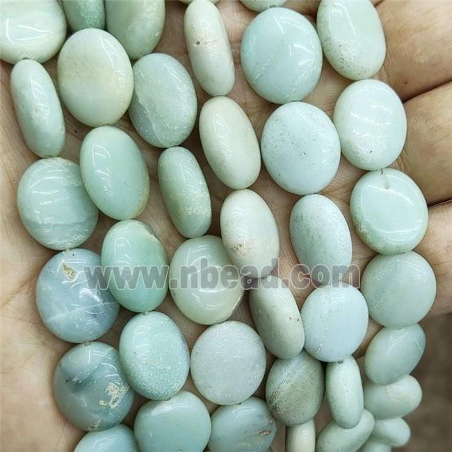 Blue Amazonite Oval Beads