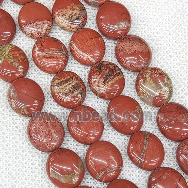Natural Red Jasper Oval Beads B-Grade
