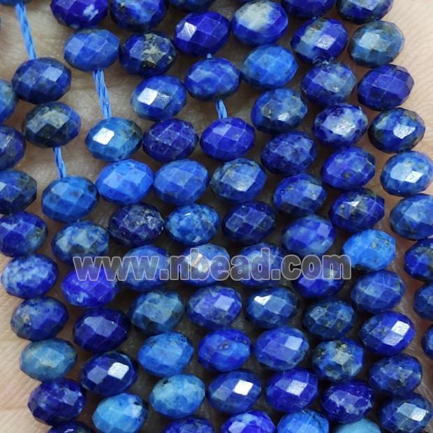 Natural Blue Lapis Lazuli Beads Faceted Rondelle
