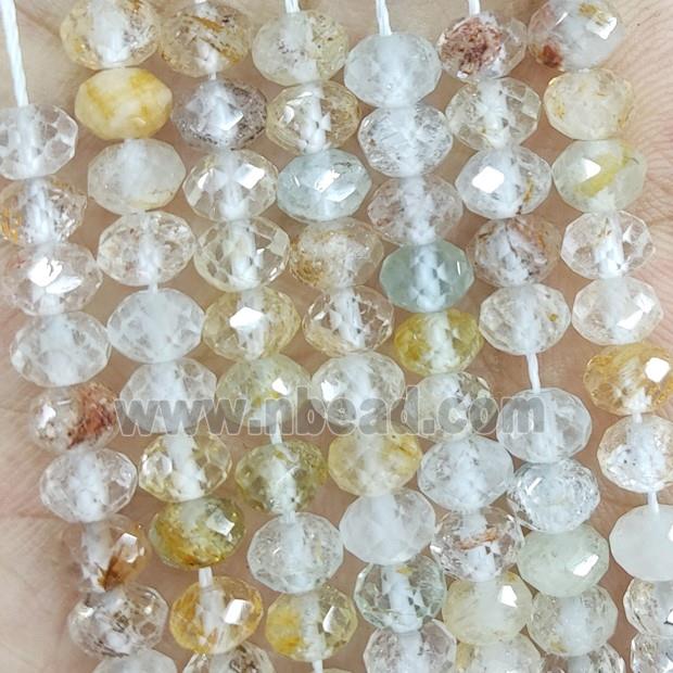 Natural Topaz Beads Yellow Faceted Rondelle