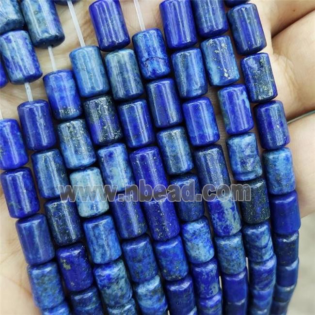 Natural Lapis Lazuli Tube Beads Blue