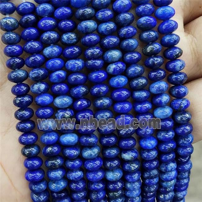 Natural Blue Lapis Lazuli Beads Smooth Rondelle