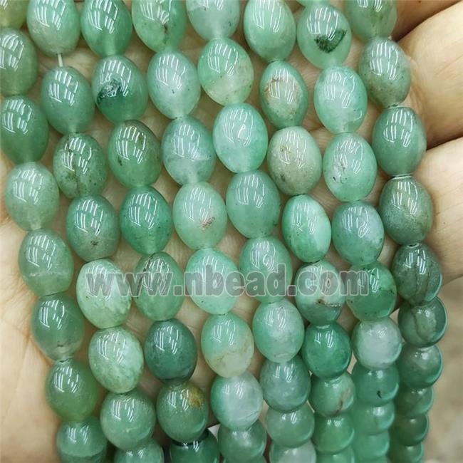 Natural Green Aventurine Rice Beads
