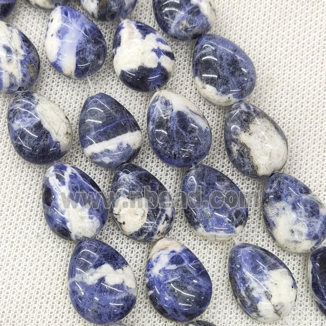 Natural Blue Sodalite Teardrop Beads