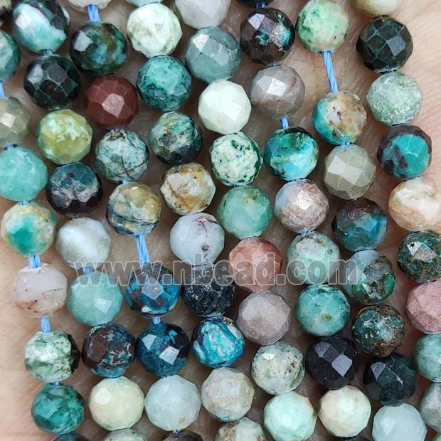 Natural Turquoise Beads C-Grade Faceted Round