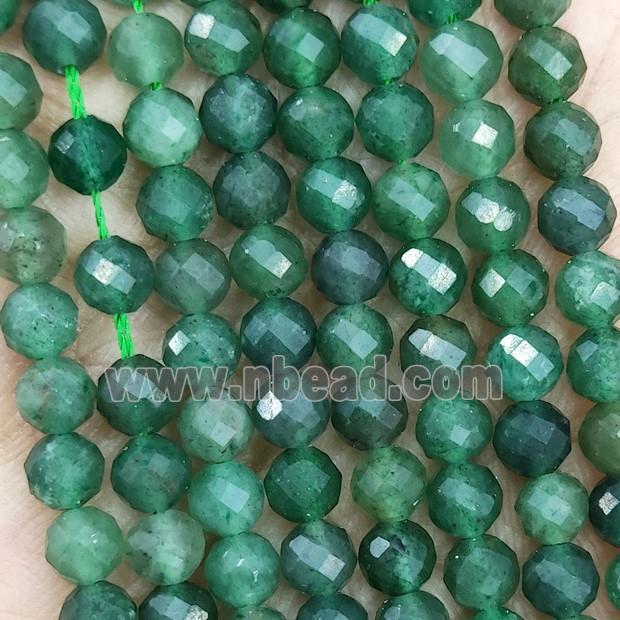 Green Aventurine Beads Faceted Round