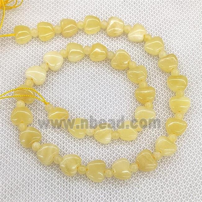 Natural Honey Jade Beads Yellow Apple