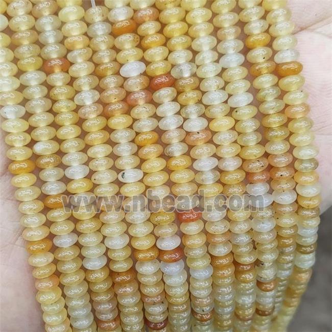 Natural Yellow Aventurine Beads Smooth Rondelle