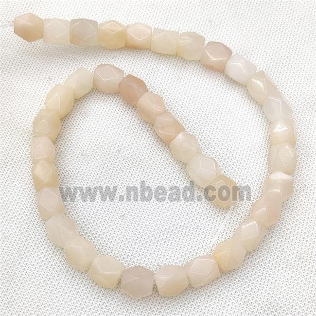 Natural Pink Aventurine Beads Freeform Faceted C-Grade