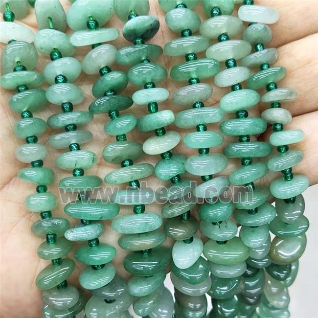 Natural Green Aventurine Spacer Beads Freeform