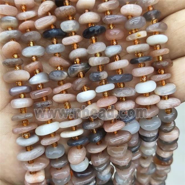 Natural Sunstone Spacer Beads Mixed Color Freeform Chips