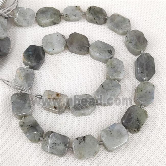 Natural Labradorite Rectangle Beads