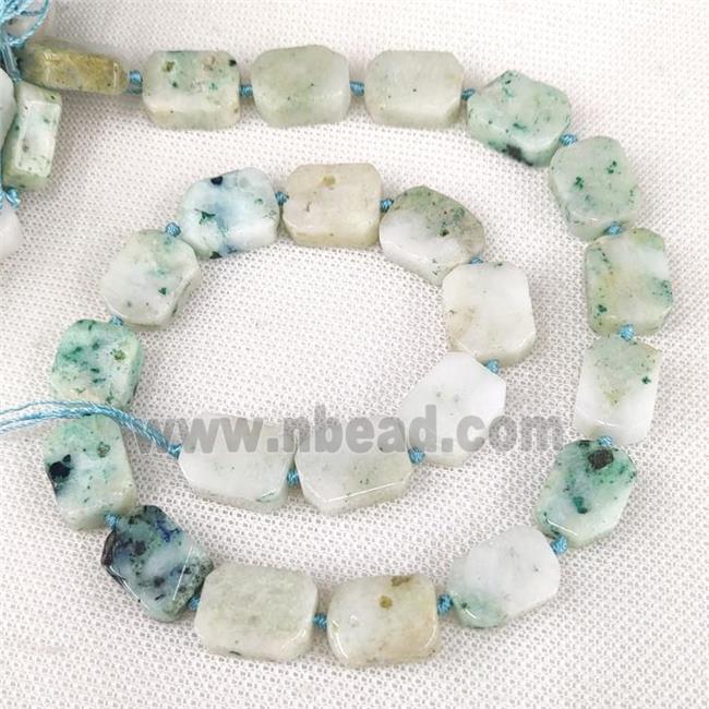 Natural Chinese Chrysocolla Rectangle Beads