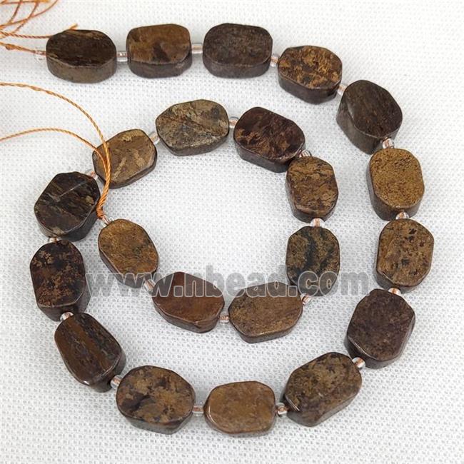 Natural Bronzite Rectangle Beads Coffee