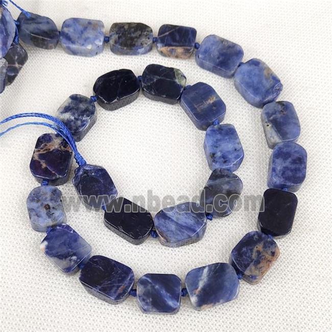 Natural Blue Sodalite Rectangle Beads