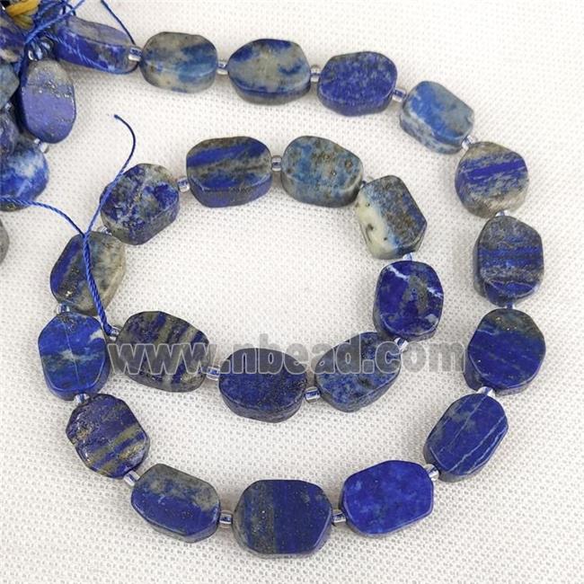 Natural Blue Lapis Lazuli Rectangle Beads