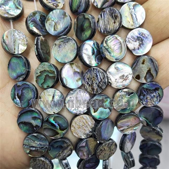 Abalone Shell Circle Beads Multicolor