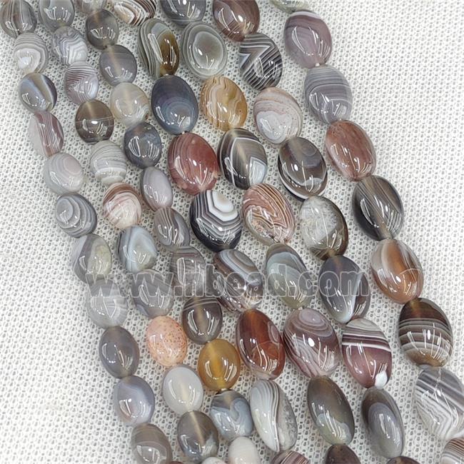 Natural Botswana Agate Oval Beads
