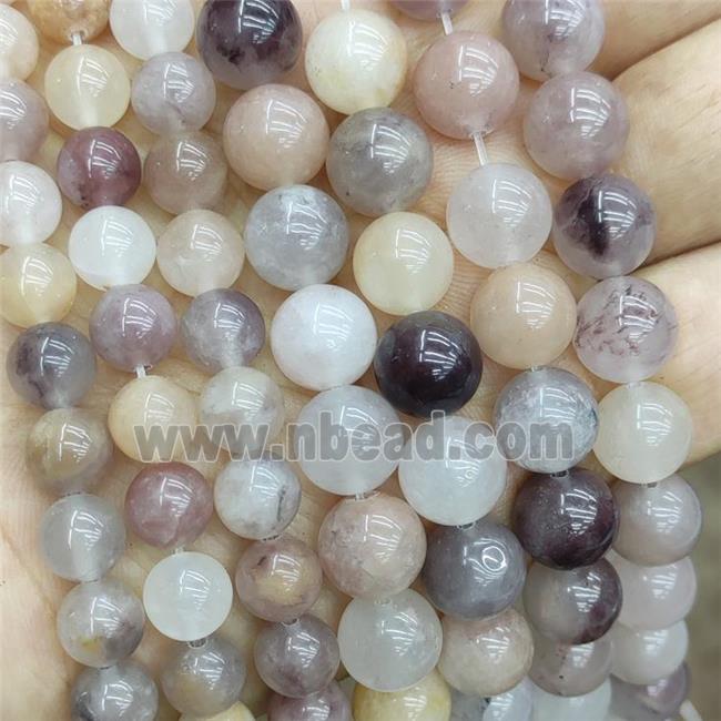 Natural Aventurine Beads Purple Smooth Round
