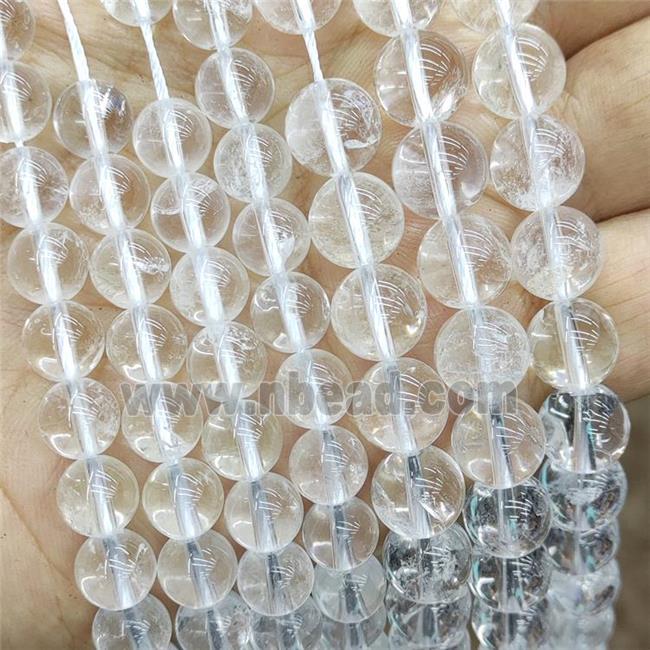 Natural Clear Crystal Quartz Beads Smooth Round