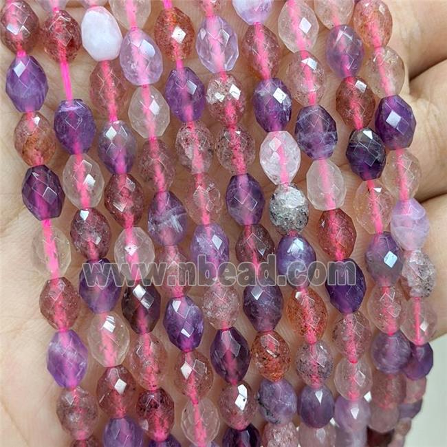 Natural Gemstone Rice Beads Mixed Faceted